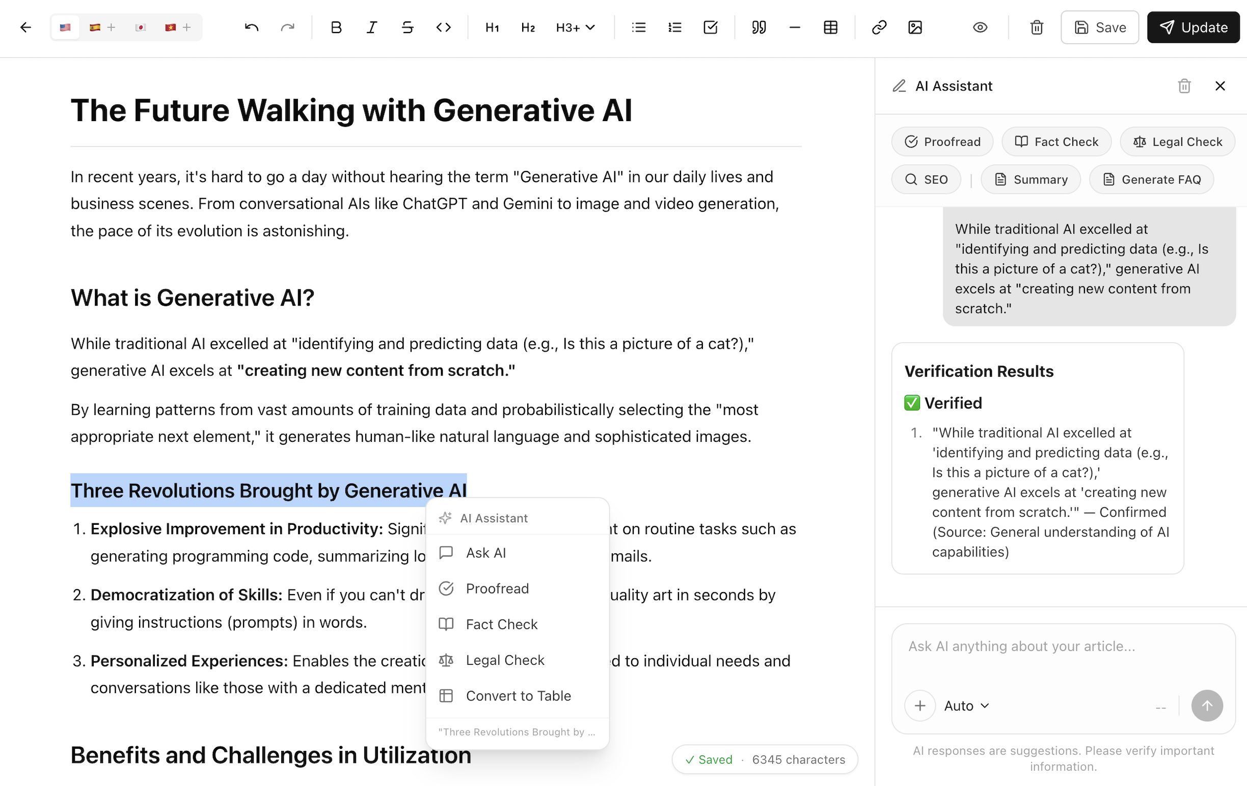 Baan Editor — AI writing assistant in Markdown